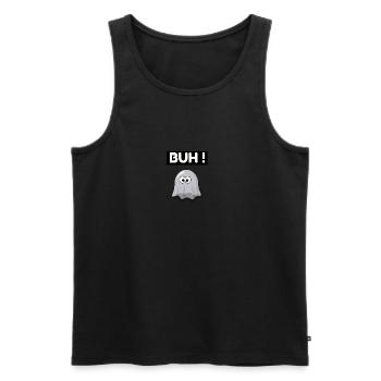 Buh - süßer Geist - Männer Premium Bio Tank Top - Schwarz - Vorne - AI Model Male 178 light (178cm)