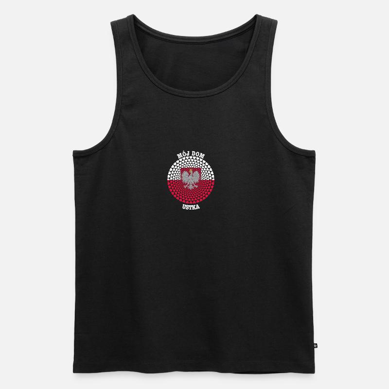 USTKA - Männer Premium Bio Tank Top - Schwarz