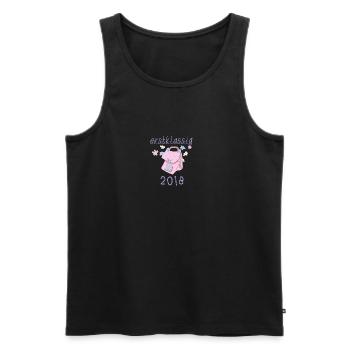 erstklassig 2018 - Männer Premium Bio Tank Top - Schwarz - Vorne - Michal (187cm)