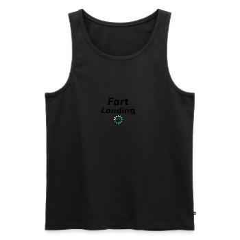 Fart loading - Männer Premium Bio Tank Top - Schwarz - Vorne - AI Model Male 178 light (178cm)