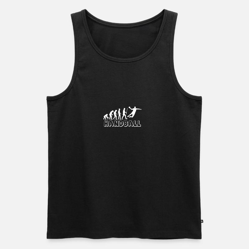 Handball Evolution - Männer Premium Bio Tank Top - Schwarz