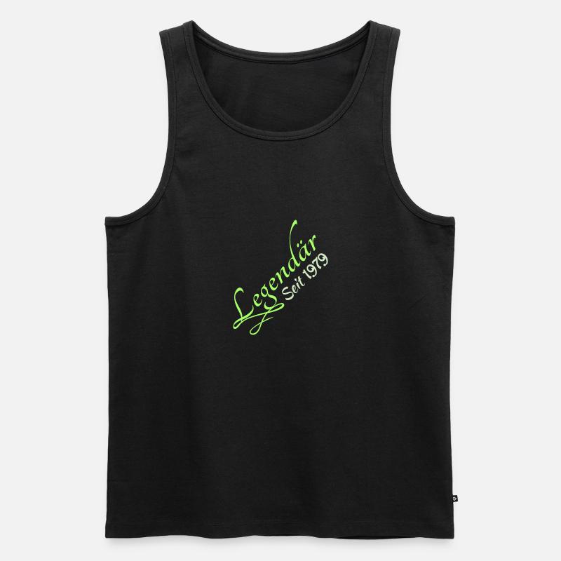Legendary 1979 - Männer Premium Bio Tank Top - Schwarz