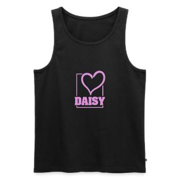 Épouser Daisy - Débardeur bio Premium Homme - noir - Devant - AI Model Male 178 light (178cm)