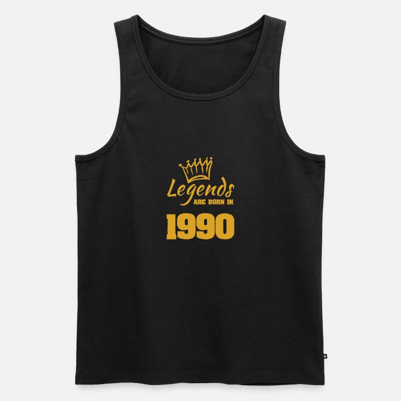 Spruch 1990 - Männer Premium Bio Tank Top - Schwarz
