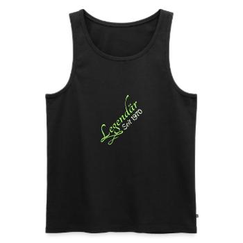 Legendary 1970 - Männer Premium Bio Tank Top - Schwarz - Vorne - Michal (187cm)
