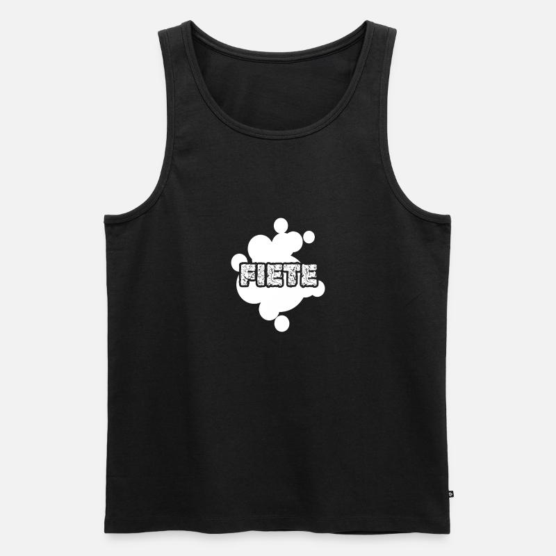 Fiete Fiete - Männer Premium Bio Tank Top - Schwarz