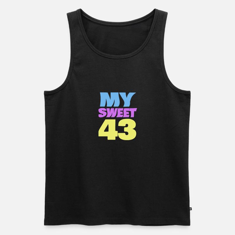 Alter 43 - Männer Premium Bio Tank Top - Schwarz
