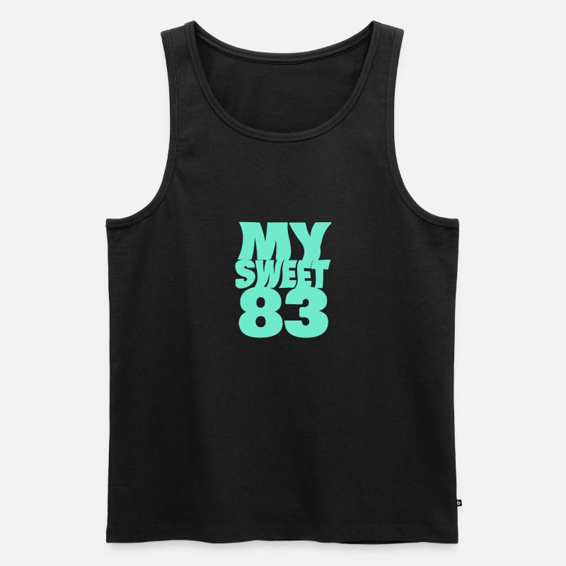 83 - Männer Premium Bio Tank Top - Schwarz