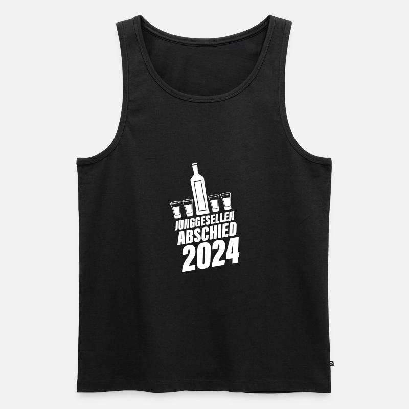 Junggesellen Abschied 2024 - Männer Premium Bio Tank Top - Schwarz