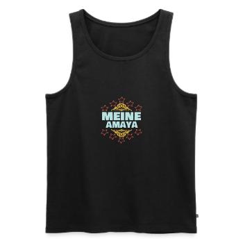 Geschenk für Amaya - Männer Premium Bio Tank Top - Schwarz - Vorne - Michal (187cm)