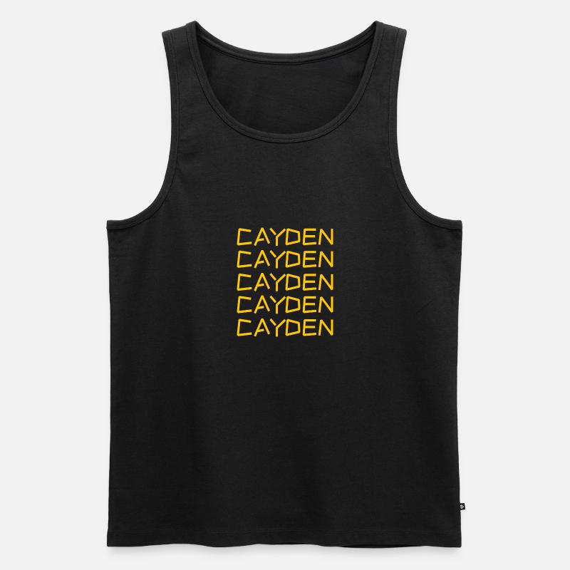 Cayden - Männer Premium Bio Tank Top - Schwarz