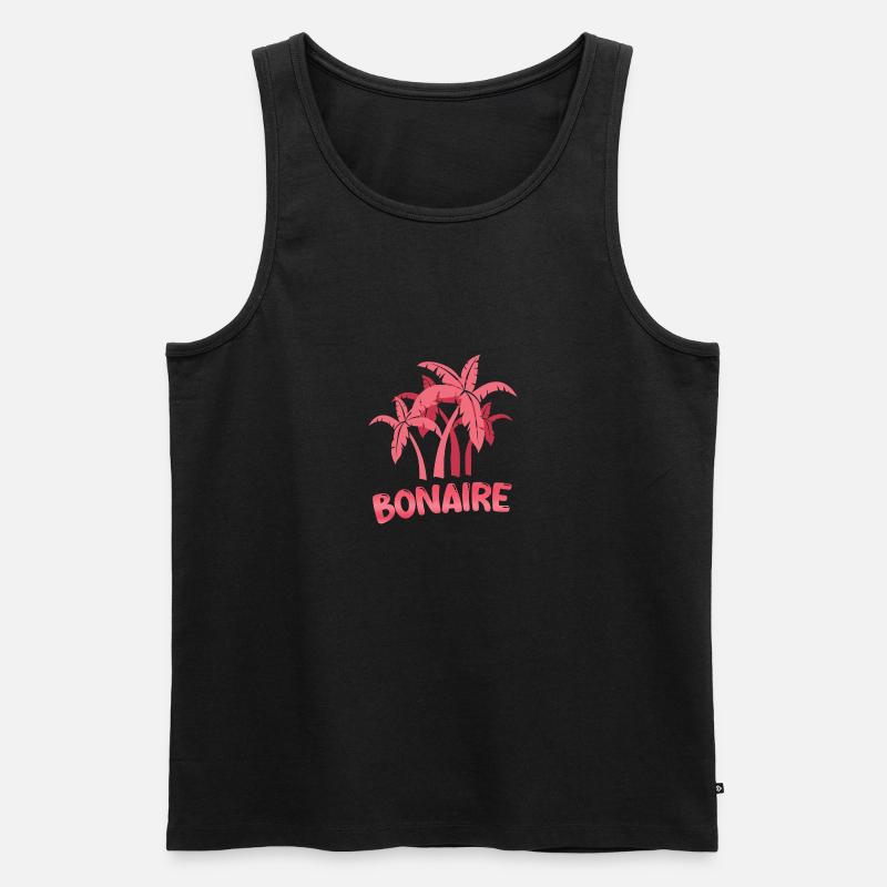 Gift for Bonaire - Men's Premium Organic Tank Top - black