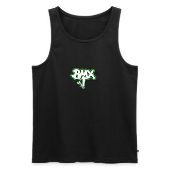 BMX bicycle Logo Geschenk - Männer Premium Bio Tank Top - Schwarz - Vorne - Michal (187cm)