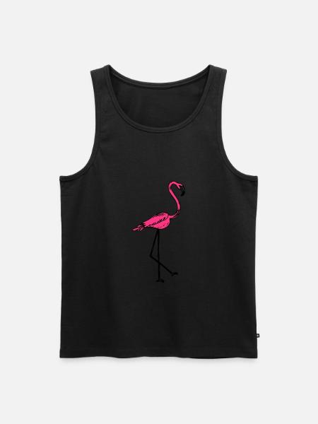 flamingo - Männer Premium Bio Tank Top - Schwarz