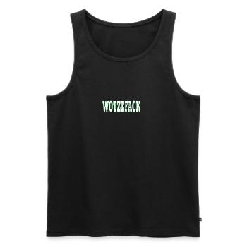 Wotzefack - Putain - Débardeur bio Premium Homme - noir - Devant - Michal (187cm)
