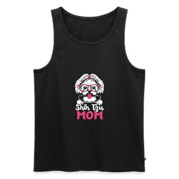 Shih Tzu - Men's Premium Organic Tank Top - black - Front - AI Model Male 178 light (178cm)