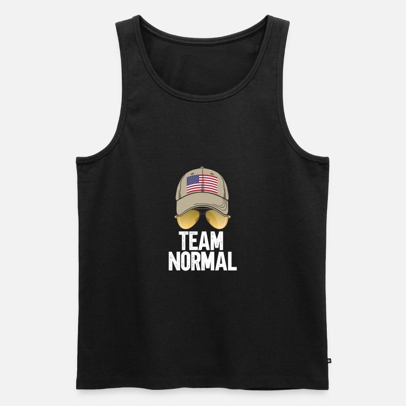 Team Normal - Männer Premium Bio Tank Top - Schwarz