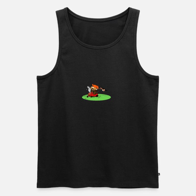Cheffe on Tour - Männer Premium Bio Tank Top - Schwarz
