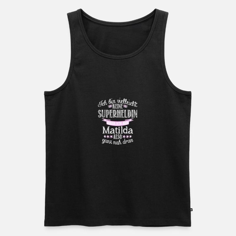 matilda - Männer Premium Bio Tank Top - Schwarz