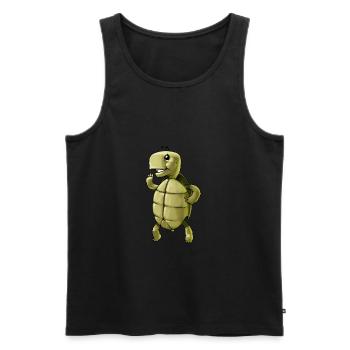 schildkroete turtle tortoise reptile reptilien - Männer Premium Bio Tank Top - Schwarz - Vorne - AI Model Male 178 light (178cm)