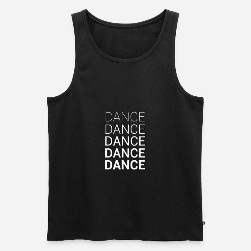DANCE - Männer Premium Bio Tank Top - Schwarz