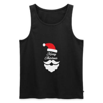 XMAS SANTA - Débardeur bio Premium Homme - noir - Devant - AI Model Male 178 light (178cm)