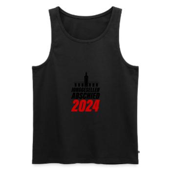 Junggesellen Abschied 2024 - Männer Premium Bio Tank Top - Schwarz - Vorne - Michal (187cm)