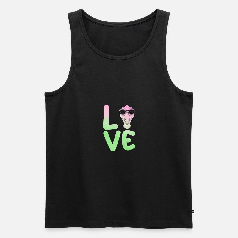 Gans - Männer Premium Bio Tank Top - Schwarz