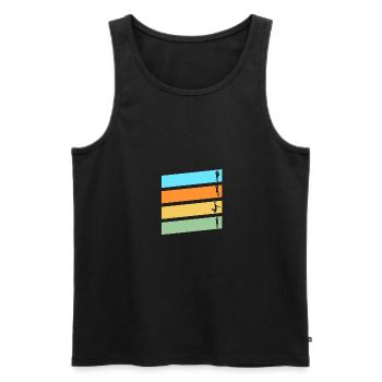 Basketballspieler Basketball - Männer Premium Bio Tank Top - Schwarz - Vorne - Michal (187cm)