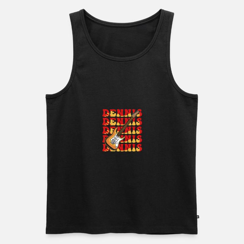Dennis - Männer Premium Bio Tank Top - Schwarz