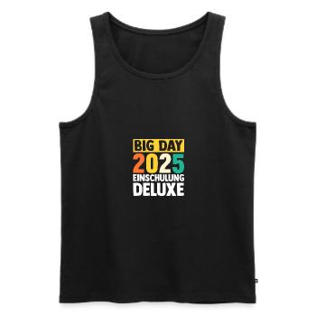 Kita Farewell First Grade School Enrollment 2025 - Men's Premium Organic Tank Top - black - Front - Michal (187cm)