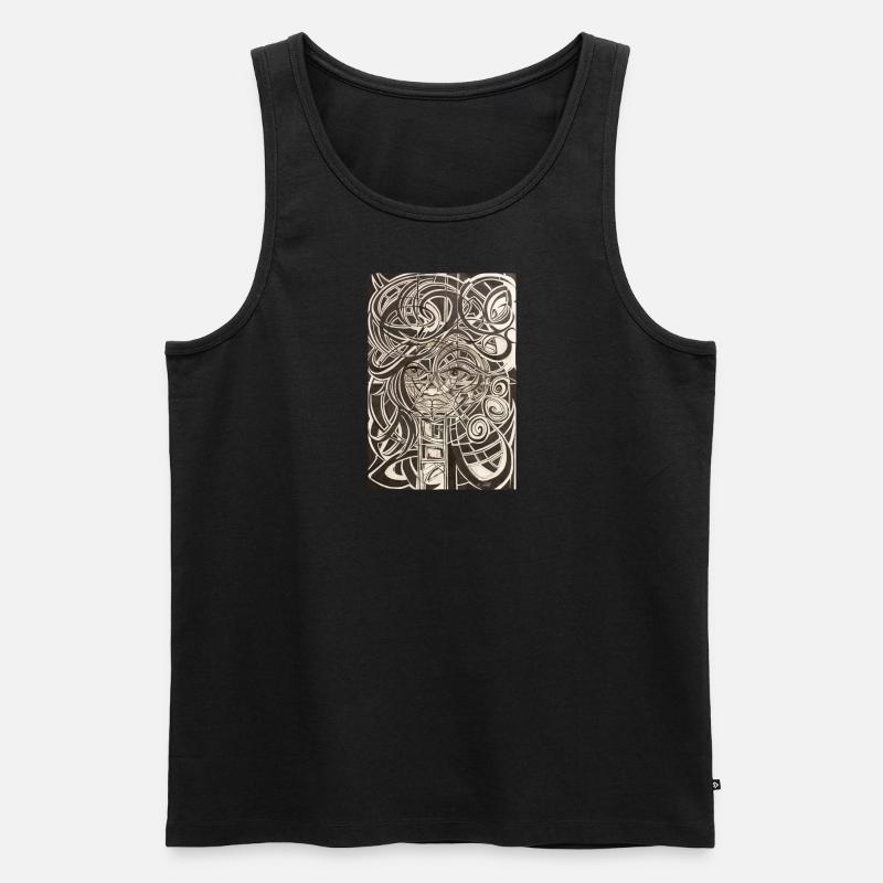 Graffitit Art - Männer Premium Bio Tank Top - Schwarz