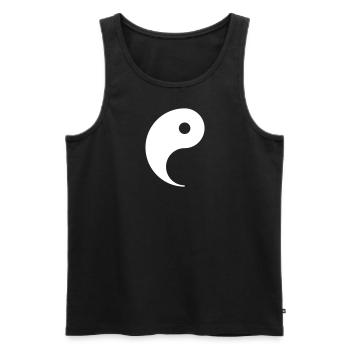 Yin Yang Paar Paare Partnerlook Kostüm Karneval - Männer Premium Bio Tank Top - Schwarz - Vorne - Michal (187cm)