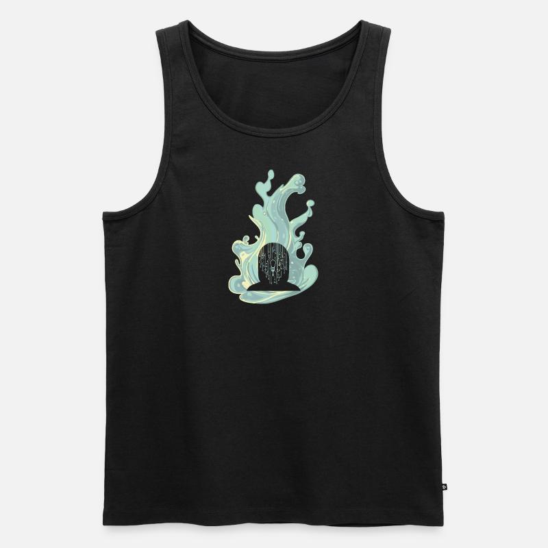 Cybersecurity Encryption - Männer Premium Bio Tank Top - Schwarz