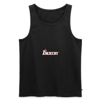 Archery - Männer Premium Bio Tank Top - Schwarz - Vorne - Michal (187cm)