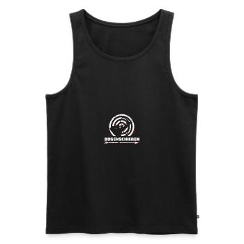 Bogenschießen Bogenschütze Sport Pfeil - Männer Premium Bio Tank Top - Schwarz - Vorne - Michal (187cm)