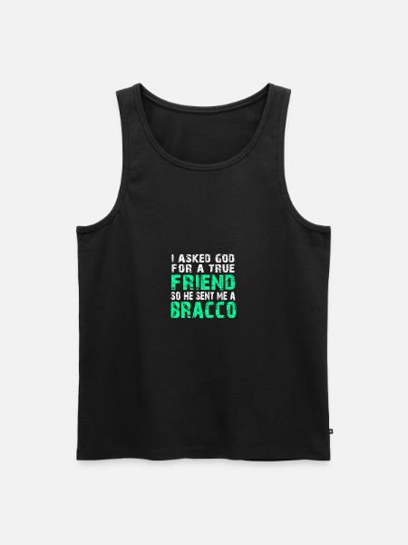 Bracco Italiano - True Friend - Men's Premium Organic Tank Top - black