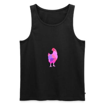 poulet - Débardeur bio Premium Homme - noir - Devant - Michal (187cm)