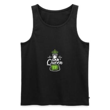 Sarcastic Chemistry Design Quote Lab Queen - Männer Premium Bio Tank Top - Schwarz - Vorne - AI Model Male 178 light (178cm)