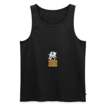 Hühnchen Abendessen - Männer Premium Bio Tank Top - Schwarz - Vorne - AI Model Male 178 light (178cm)