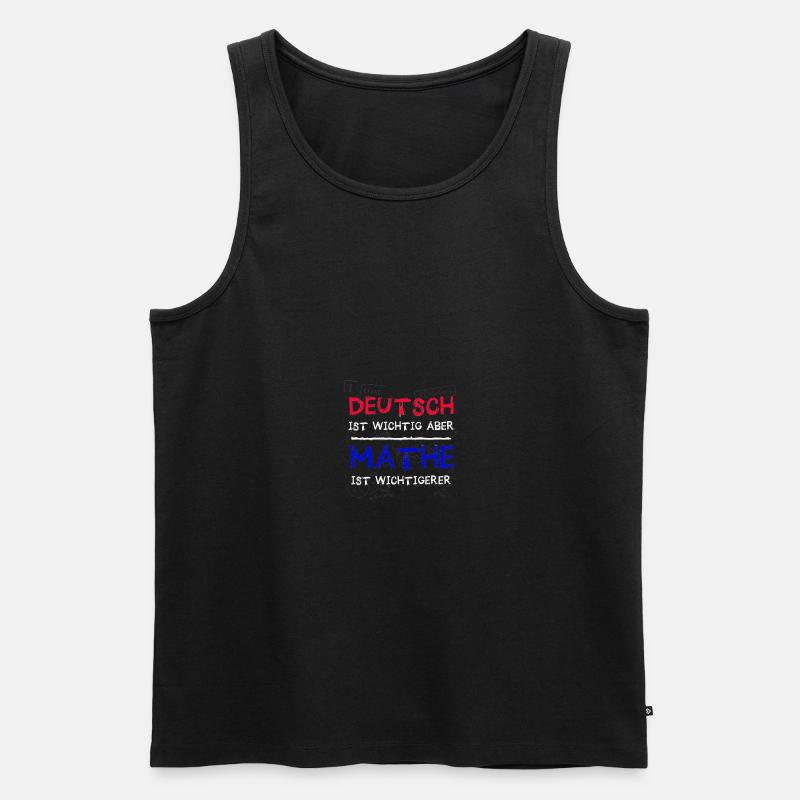 Mathelehrer Mathematik Mathematiker Geschenkidee - Männer Premium Bio Tank Top - Schwarz