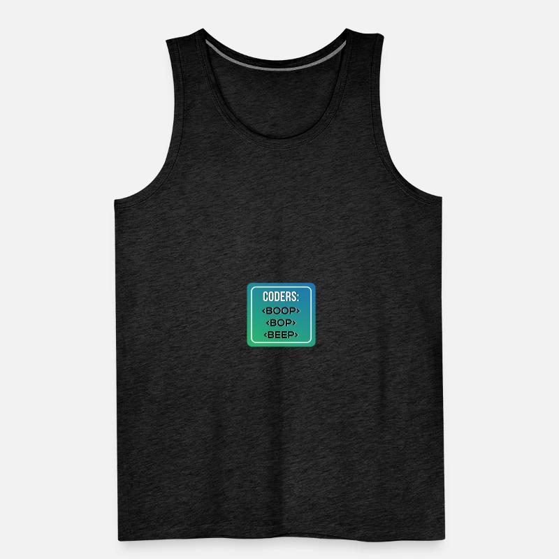 Coder S BOOP BOP BEEP Männer Premium Bio Tank Top