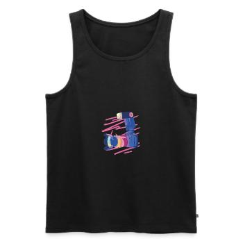 Fotograf Fotografie Kamera Objektiv Fotografin - Männer Premium Bio Tank Top - Schwarz - Vorne - AI Model Male 178 light (178cm)