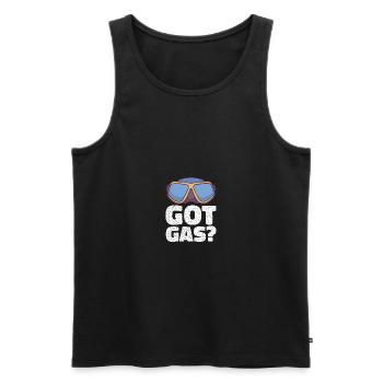 Diving Gifts for Underwater Divers - Men's Premium Organic Tank Top - black - Front - AI Model Male 178 light (178cm)