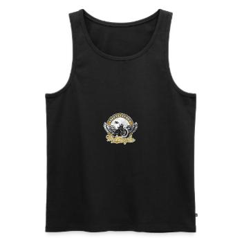 Safety Second funny design for Motorcycle lovers - Men's Premium Organic Tank Top - black - Front - Michal (187cm)