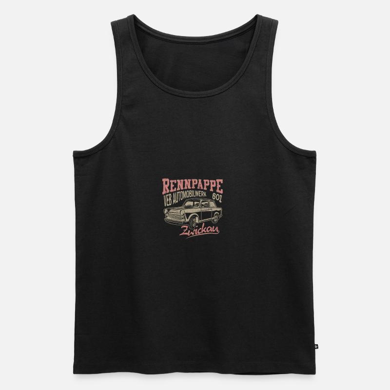  601 Rennpappe - Männer Premium Bio Tank Top - Schwarz