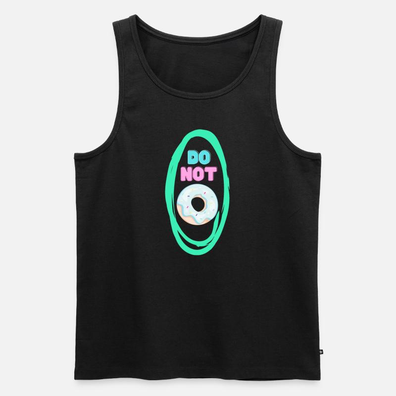 Donut - Männer Premium Bio Tank Top - Schwarz