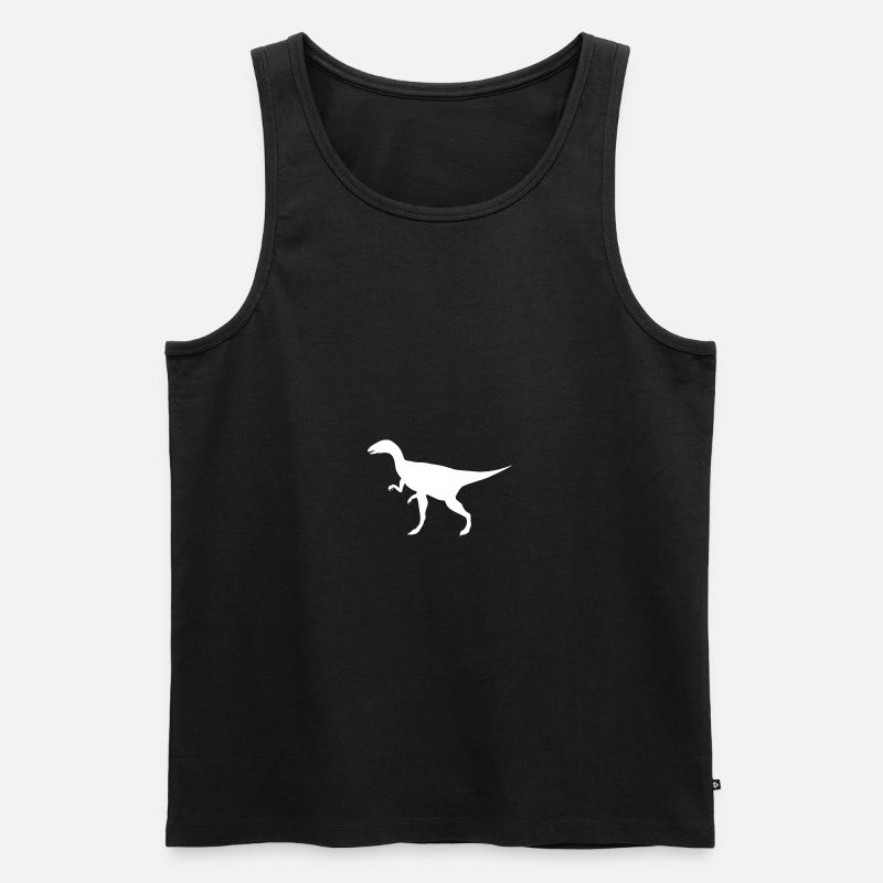 Dino - Männer Premium Bio Tank Top - Schwarz