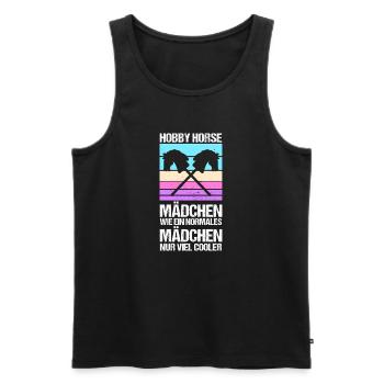 Steckenpferd Hobbyhorse Hobby Horsing - Männer Premium Bio Tank Top - Schwarz - Vorne - Michal (187cm)