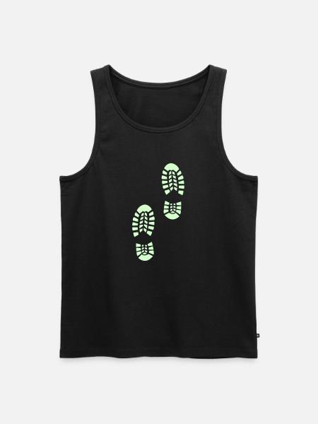 Outdoor footpath - Men's Premium Organic Tank Top - black